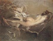 A Reclining Nude on a Day-bed Giovanni Boldini